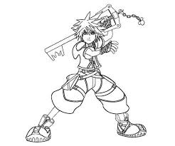 It is a crossover of various disney settings in a universe specifically designed for this game. Sora Is Keyblade Wielder Coloring Page Netart Coloring Pages Heart Coloring Pages Kingdom Hearts