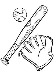 That is why you can print and color it creatively. Coloring Pages Baseball And Bat Coloring Page
