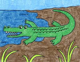 How to draw a alligator head please subscribe our channel to get newest and latest drawing. How To Draw An Alligator Art Projects For Kids