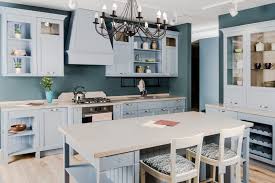 Blue gray kitchen walls with white cabinets. The Best Wall Colors For Kitchens Pictures Paint Color Ideas Love Remodeled