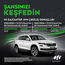 M1 Gaziantep Avm Skoda Kodiaq Araba Cekilis Sonucu Araba Otomobil Martini