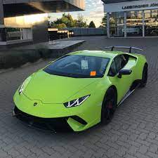 The Latest Huracan Performante To Arrive Is Finished In What Looks Like Verde Themis And It Could Be Th Lamborghini Huracan Sports Cars Lamborghini Lamborghini
