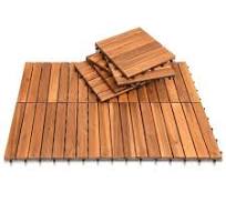Sonnewelt - Piastrelle in legno di acacia a effetto mosaico, 30 x 30 cm,  sistema a incastro, per terrazze e balconi, 11 pezzi (1 m²) : Amazon.it:  Fai ...