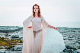 Choose actual images vintage wedding dresses lace high neck deep v back covered button fitted wedding gowns floor length summer bridal dresses. Bridal Cloak With Hood Celtic Fusion Free Spirit Pagan Clothing