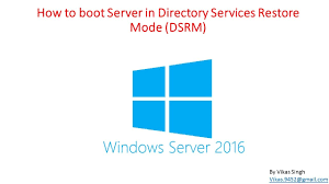 Directory services restore mode (dsrm) is a function on active directory domain controllers to take the server offline for emergency maintenance, particularly restoring backups of ad objects. How To Boot Server In Directory Services Restore Mode Dsrm Youtube