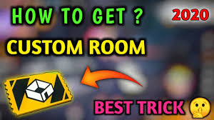 Apa itu custom room ff. How To Get Custom Room Card In Free Fire 2020 Best Trick Custom Room Room Card Garena Free Fire Youtube