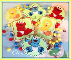 One Sweet Treat Baby Sesame Street Cookies Sesame Street Cookies 1st Birthday Sesame Street Baby Shower Cookies