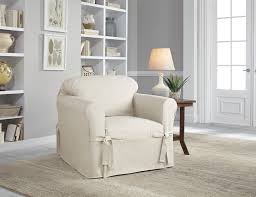 Box cushions vs t shaped cushions. Slipcover Sets Home Kitchen Serta Relaxed Fit Duck Slipcover T Cushion Decorator Set Khaki 3 Piece