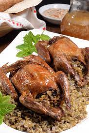 Egyptian Hamam Mahshi Stuffed Squab Recipe Egyptian Food Food Middle Eastern Recipes