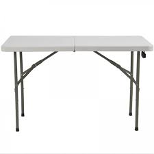 Single 4 Portable White Folding Table Folding Table Outdoor Dinning Table Camping Table