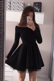 Simple Black Mini Long Sleeve Homecoming Dresses Short Prom Dress Sh479 In 2020 Long Sleeve Homecoming Dresses Simple Homecoming Dresses Cheap Homecoming Dresses