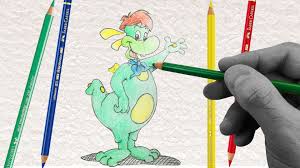 Come Disegnare Un Drago Per Bambini Prezzemolo Di Gardaland Disegni Bambino Illustrazione Come Disegnare