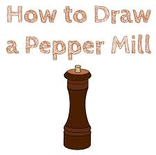 How to draw a pepper. How To Draw A Pepper Mill How To Draw Easy