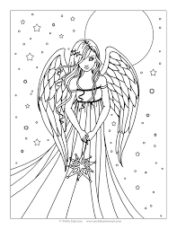Picture Angel Coloring Pages Fairy Coloring Pages Abstract Coloring Pages