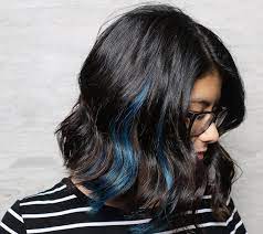 A blue peekaboo works well with most shades, either natural or altered. 20 Pretty Peekaboo Highlights You Need To See Now