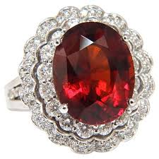 Antique 14 Karat Gold Garnet Diamond High Quality Halo Ring 4 Carat In 2020 Garnet And Diamond Ring Garnet Jewelry Natural Diamond Engagement Ring