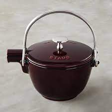 Staub Williams Sonoma Kettle Cast Iron Cooking Tea Kettle