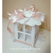 Vendita bomboniere matrimonio 2020 online originali, economiche, solidali e fai da te. Scatola Lanterna Feltro Sacchetto Portaconfetti Bomboniera