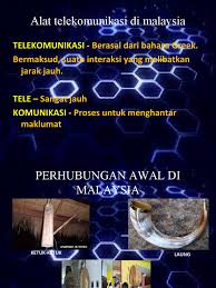 Pengawal selia utama telekomunikasi malaysia ialah suruhanjaya komunikasi dan multimedia malaysia(skmm). Alat Telekomunikasi Di Malaysia