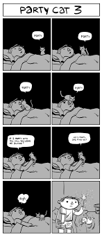 Party Cat! by Nedroid | Graphic Design Love