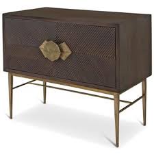 Darwin Global Bazaar Dark Wood Brass Storage 2 Drawer Bachelor Chest Luxury Furniture Luxury Furniture Design Furniture