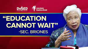 4 quotes from carlos briones: Sec Briones Education Cannot Wait Tuloy Ang Pag Aaral Kahit May Covid 19 Deped Calendar 2020 Youtube