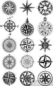 Wind Roses Nautical Compass Vector Grunge Collection Wall Mural Pixers We Live To Change Compass Tattoo Nautical Compass Tattoo Compass Rose Tattoo