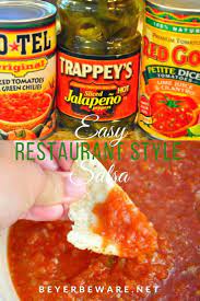 Pin On Beyer Beware In 2021 Easy Salsa Recipe Easy Homemade Salsa Restaurant Style Salsa