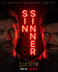 An intelligent being who is intelligent enough to know what sin is and does it anyway. Lucifer Season 5 Part Two Poster Sin Sinner May The Best Twin Win