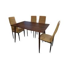 Mesa eames más 4 sillas acrílico base madera moderno. Juego De Comedor Bisel 4 Puestos Arte K Muebles