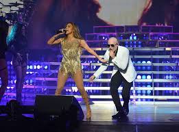 Jennifer Lopez Pitbull From Musicians Performing Live On Stage Jennifer Lopez Planet Hollywood Las Vegas Shows