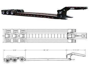 Felling Trailers Inc XF-HD-100-3-HDG-L Gooseneck Trailer