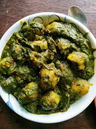 Aloo Palak Gravy Potato Spinach Curry Saag Aloo My Dainty Kitchen Recipe Saag Aloo Aloo Recipes Palak Recipes Saag
