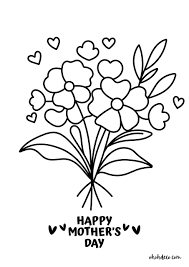 flower-mothers-day-coloring-page - Ohoh deco