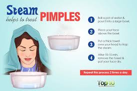 Treat Your Pimples With Steam In 2020 Pimple Treatment Home Remedies For Pimples Diy Pimple Treatment