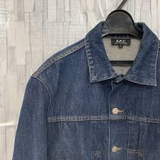 本格派ま！ A.P.C. 日本製 インディゴ S デニムジャケット 2ndタイプ 赤耳 Gジャン/デニムジャケット - advanceddri.com