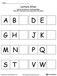 With the worksheets on the pages below, children will practice printing and recognizing letters. Kindergarten Alphabet Printable Worksheets Myteachingstation Com