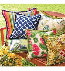 Outdoor Fringe Throw Pillow 15 26quot Sq Throw Pillows Outdoor Throw Pillows Pillows