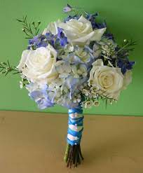 Whether you need bridal shower floral arrangements, boutonnieres, bridesmaid bouquets. Blue Wedding Bouquet Wedding Bouquets Wedding Flowers