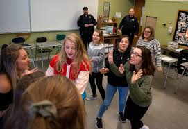 Brewer High students experience the split-second decisions police make daily