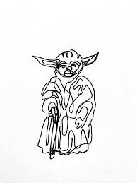 Yoda Pen Drawing Star Wars Art Yoda Art Art