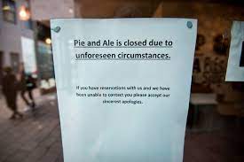 Here's how you say it. Bakerie And Pie Ale In Northern Quarter Closed Due To Unforeseen Circumstances Manchester Evening News