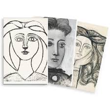 After it touches the paper, the pencil only rises from it once the drawing is finished. 3 Small Notebooks Picasso Drawings Boutiques De Musees