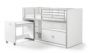 Dies liegt nicht zuletzt an der höhe: Hochbett Tomek Inklusive Schreibtisch Weiss En 747 1 2 Kindermoebel 24