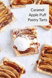 Caramel Apple Puff Pastry Tarts Recipe Apple Recipes With Puff Pastry Pastry Tart Puff Pastry Tart