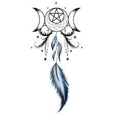 A unique design which includes a turtle and a crescent moon. 30 Dream Catcher Tattoo Designs To Get Inspired In 2021