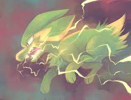 Electrike Used Thunder Fang By Yassui Deviantart Com On Deviantart Pokemon Pictures Dog Pokemon Thunder Pokemon