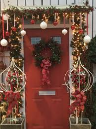 Red Or Nordic Christmas Door Idea The Red Door Display I Did At Derby Garden Centre Christmas Door Nordic Christmas Christmas Wreaths