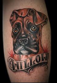 Get only the face of the dog etched in watercolor; 28 Best Boxer Dog Tattoo Designs Petpress
