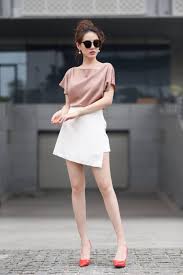 Set áo váy kiểu áo lệch vai váy ngắn quyến rũ - JN52 - AloraShop21